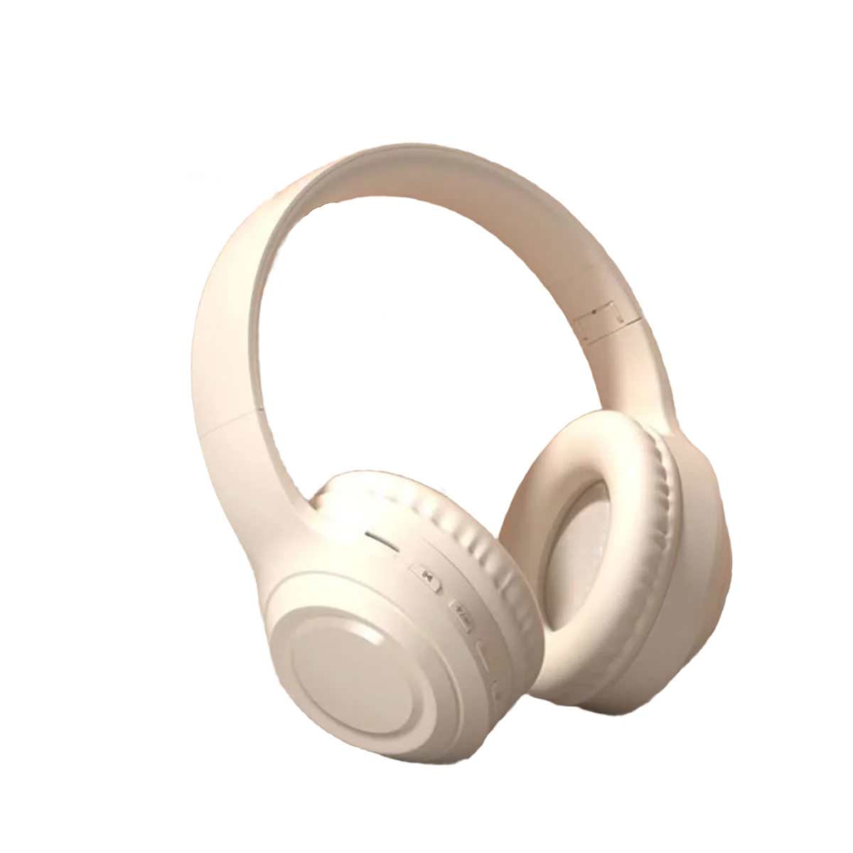 Off White Wireless Bluetooth 16H Playtime Sd Card & Aux Support Headphones