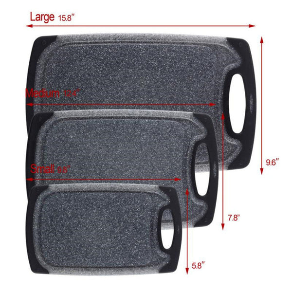 3 Piece Marble Pattern Cutting Board Set Cutting Boards