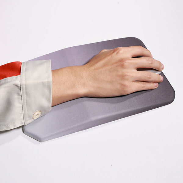 Ergonomic Pu Anti Slip Mouse Pad With Wrist Support Rectangular Gradient Desk Mat For Gaming And Office Use Mouse Pads & Wrist Rests