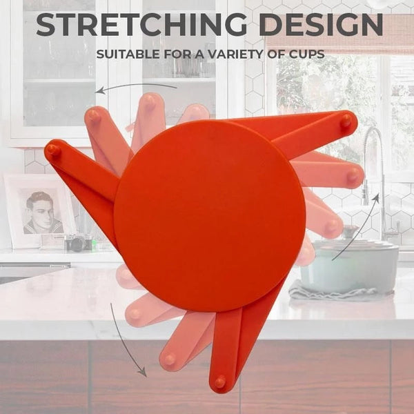 3 Pcs Black Cup Holder For Mugs Glasses And Cups Stackable Space Saving Design 6.5Cm Diameter Other Kitchen Storage