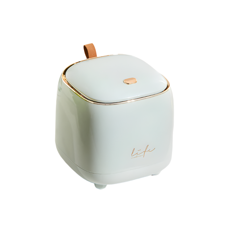 Light Green Tabletop Trash Can With Dual Layer Design Convenient For Desk Organization Rubbish Bins