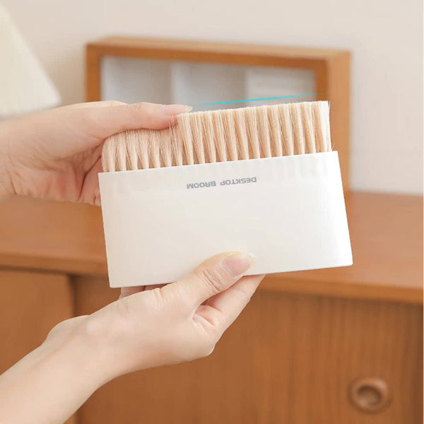 Mini Desktop Sweeper And Trash Bin Set Green 2 Pack Rubbish Bins