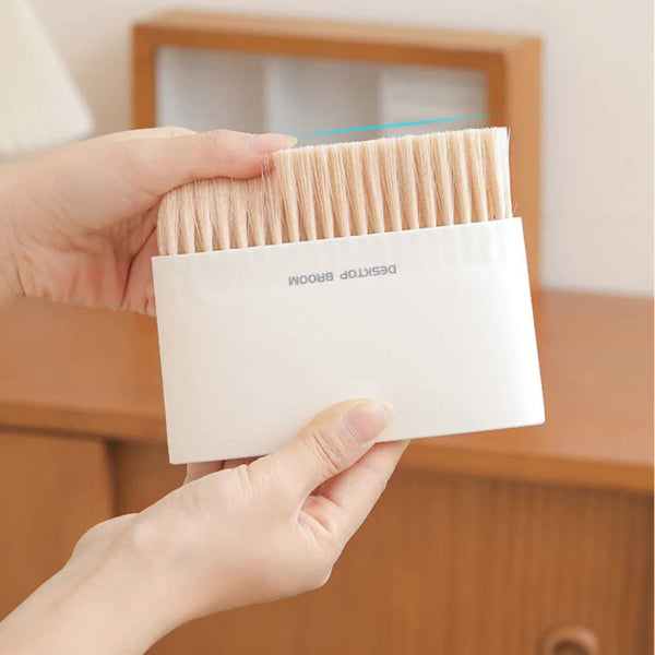 Mini Desktop Sweeper Dustpan And Trash Bin Set Orange 2 Pack Rubbish Bins