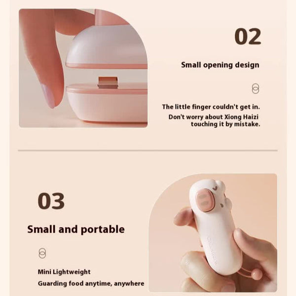 Mini Handheld Heat Sealing Machine For Food Bags Compact Usb Rechargeable Vacuum Sealers