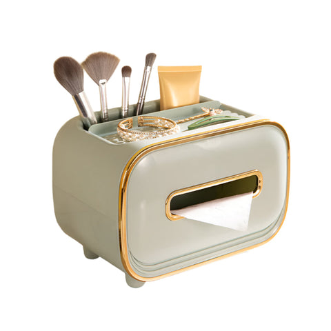 Light Green Pet Luxury Tissue Box Multifunctional Desktop Paper Towel Organizer For Home And Living Room Tissue Box Covers