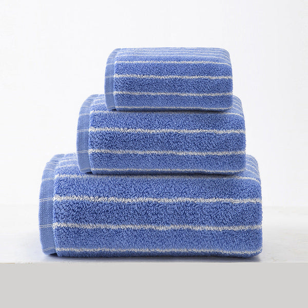 Blue Soft And Absorbent Cotton Towel Set | 3 Piece Luxury Bath Towels Ideal For Adults Face & Towels & Washcloths