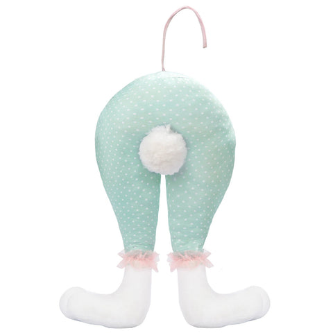 Elosung Green Easter Bunny Hanging Legs Decoration Festive Home Scene Prop 54Cm (24.3In) Seasonal Decorations