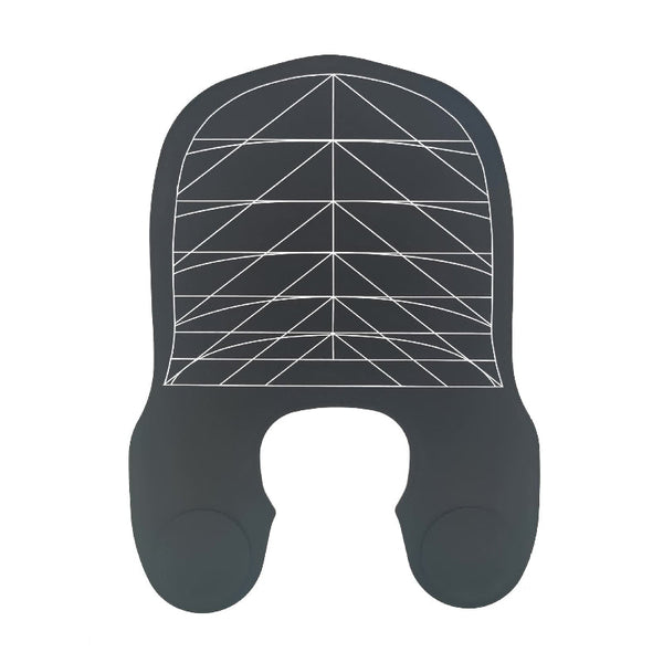 Black Striped Silicone Hairdressing Cape Extended Oversized Shoulder Pad For Dyeing Perming Sets & Kits