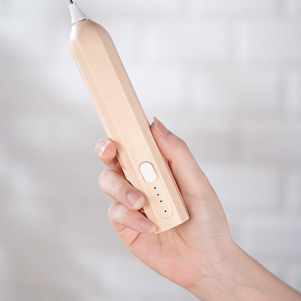 Khaki Electric Milk Frother Handheld Usb Rechargeable Foamer With 2 Whisks Perfect For Coffee Lattes Cappuccinos & More Milk Frothers