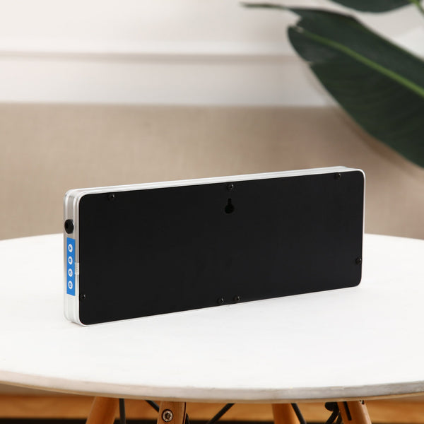 Elegant 10 Inch Led Digital Wall Clock With Perpetual Calendar & Temperature Display Other Clocks