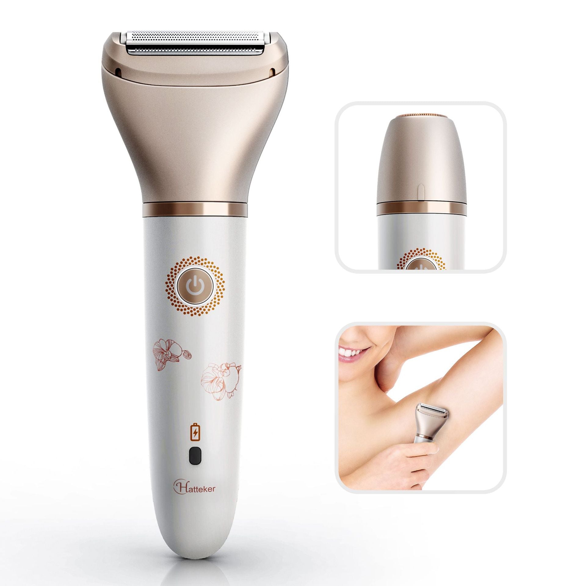 Elosung 2 In 1 Women's Hair Removal Device Electric Shaver & Facial Epilator Usb Rechargeable Waterproof Women's Shavers