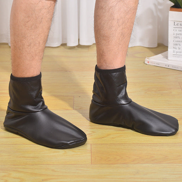 Elosung 3 Pairs Womens Padded Thickened Leather Indoor Warm Floor Size 35 38Eu Socks