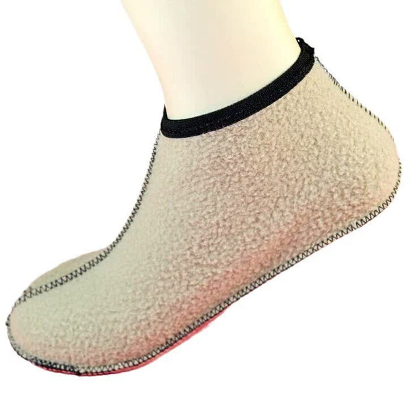 Elosung 6 Pairs Women's Cozy Black Non Slip Mid Calf Warm Fleece Lined High Top Floor For Fall & Winter Socks