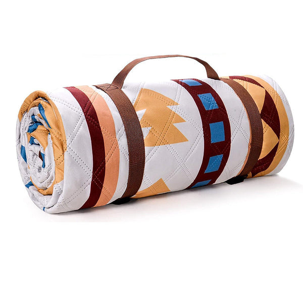 Traditional Pattern Picnic Mat Lightweight 200X200cm With Storage Bag Picnic Rugs