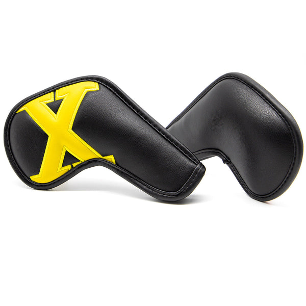 White Covers With Black Numbers Premium Pu Leather Golf Iron Headcover Set (10Pcs) | Numbered 4 9 A X Protective Club For Irons Club Head Covers