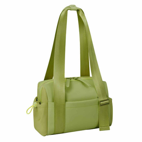Stylish Mini Gym Bag Travel Tote Compact Duffel With Wet Pocket Luggage Sleeve Multiple Compartments Green Gym Bags