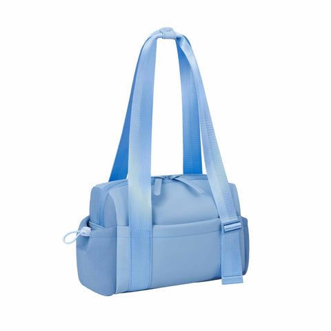 Stylish Mini Gym Bag Travel Tote Compact Duffel With Wet Pocket Luggage Sleeve Multiple Compartments Blue Gym Bags