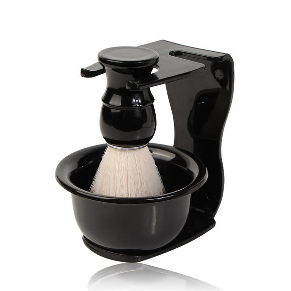 2 Pcs Men's Shaving Brush Set With Lathering Bowl And Stand Professional Beard Grooming Kit For Wet Men's Shavers