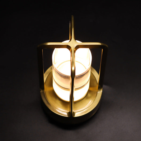 Gold Rechargeable Table Lamp Touch Dimming 3 Color Led Light For Bedroom And Office Lamps