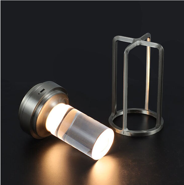Gold Rechargeable Table Lamp Touch Dimming 3 Color Led Light For Bedroom And Office Lamps