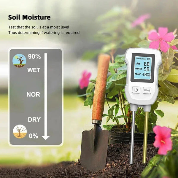 3 In 1 Soil Detector For Ph Moisture And Temperature Gardening Tool Healthy Plants (Battery Not Included) Moisture & Ph Meters
