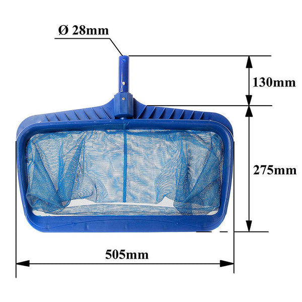Blue Deep Water Pool Skimming Net Durable Cleaning Tool For Maintenance (Pole Not Included) Handheld Pool Brushes & Nets