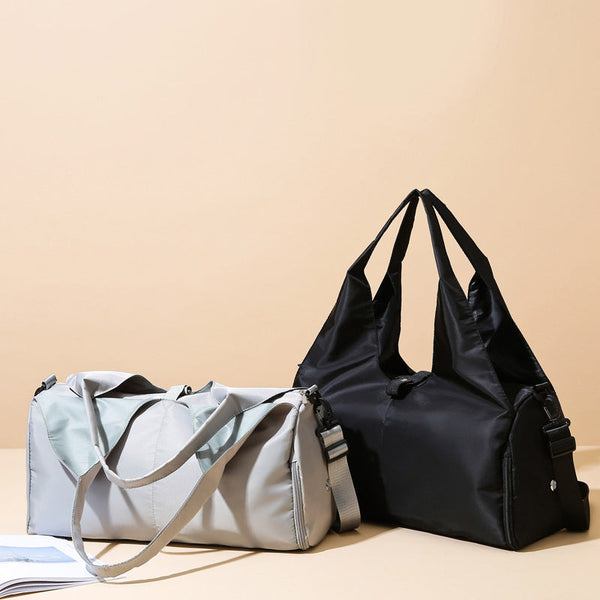 Black Stylish Womenas Travel Bag Large Capacity Fitness & Yoga With Separate Shoe Compartment Food Storage Containers