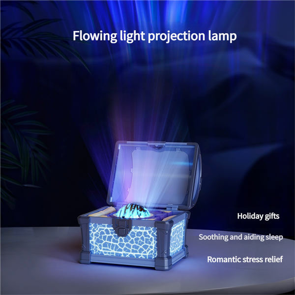 Treasure Chest Projection Lamp With Bluetooth Speaker And Mood Light Lamps