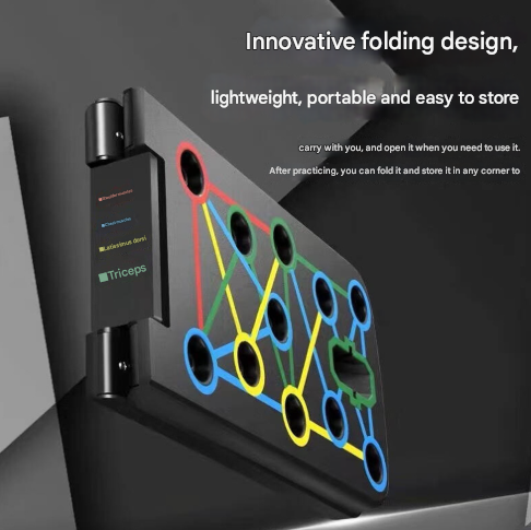 Multifunctional Push Up Board 9 In 1 Foldable System For Strength Training Push Up Stands