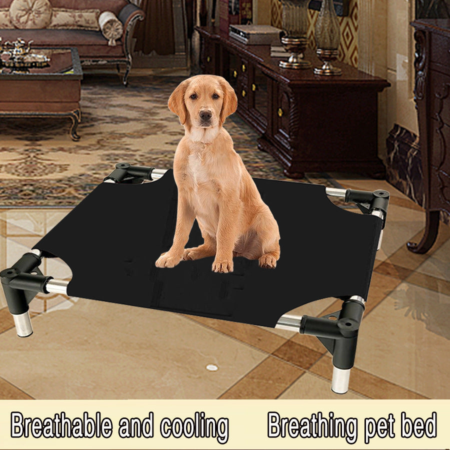 Breathable Cooling Elevated Pet Bed Perfect For Dogs Provides Comfort Airflow Size Pet Beds