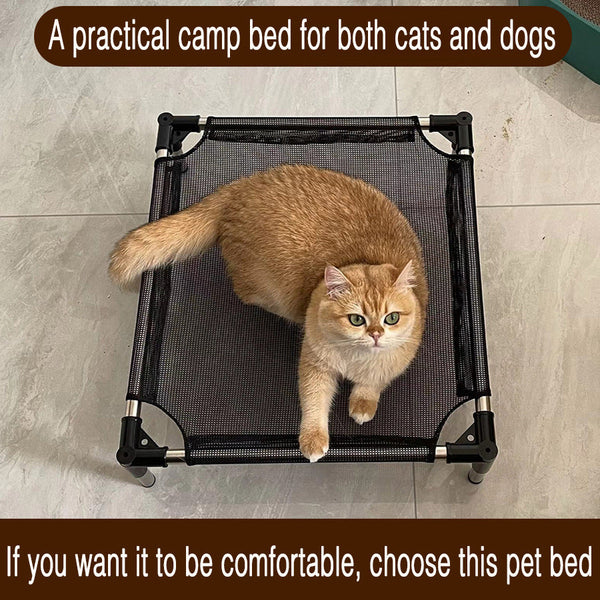 Breathable Cooling Elevated Pet Bed Perfect For Dogs Provides Comfort Airflow Size Pet Beds
