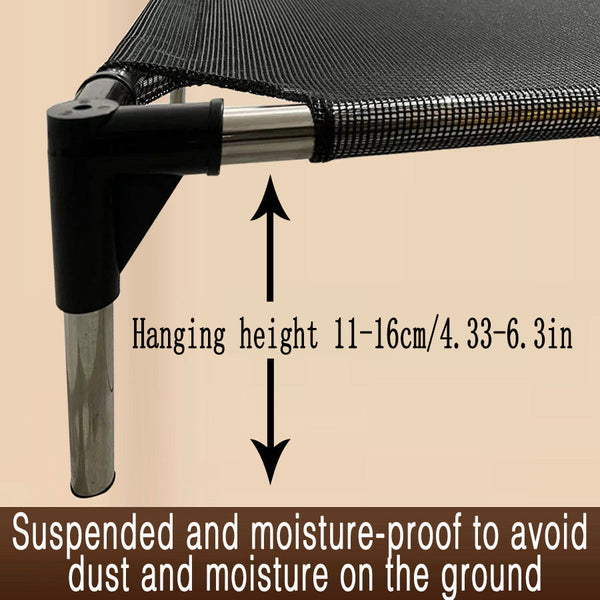 Breathable Cooling Elevated Pet Bed Perfect For Dogs Provides Comfort Airflow Size Pet Beds