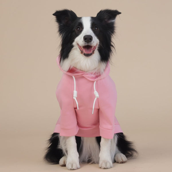 Pink Cute Dog Hoodie With Drawstring Available In Various Sizes Dog Clothing & Shoes