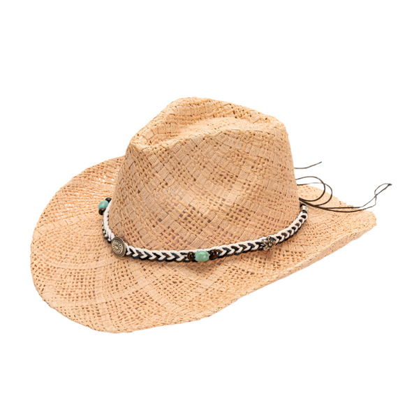Camel Handmade Straw Cowboy Hat Summer Sun Outdoor Protection Western Style Fits Head Size 58 59Cm Hats & Headwear