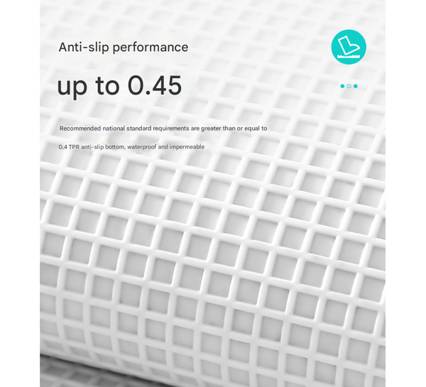 White Happy Bath Mat Super Absorbent Non Slip Bathroom Floor 50X80cm Bath Mats Rugs & Toilet Covers