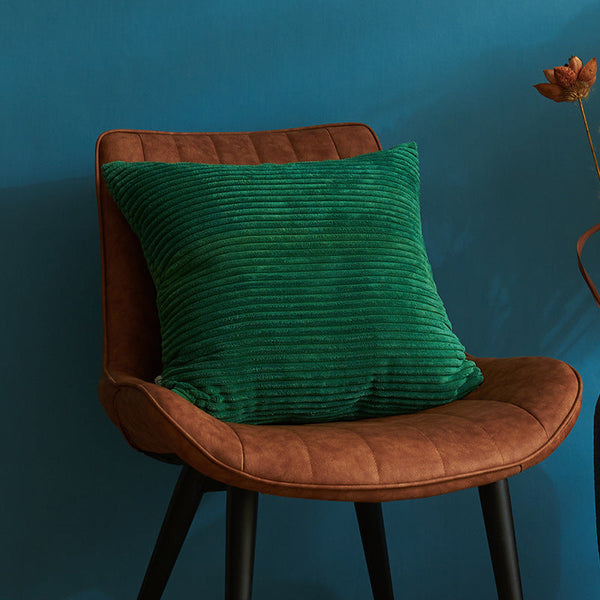 Dark Green Cooling Latex Texture Pillowcase Set Feeling Solid Color 48X74cm Pair Cushion Covers