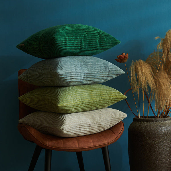 Dark Green Cooling Latex Texture Pillowcase Set Feeling Solid Color 48X74cm Pair Cushion Covers
