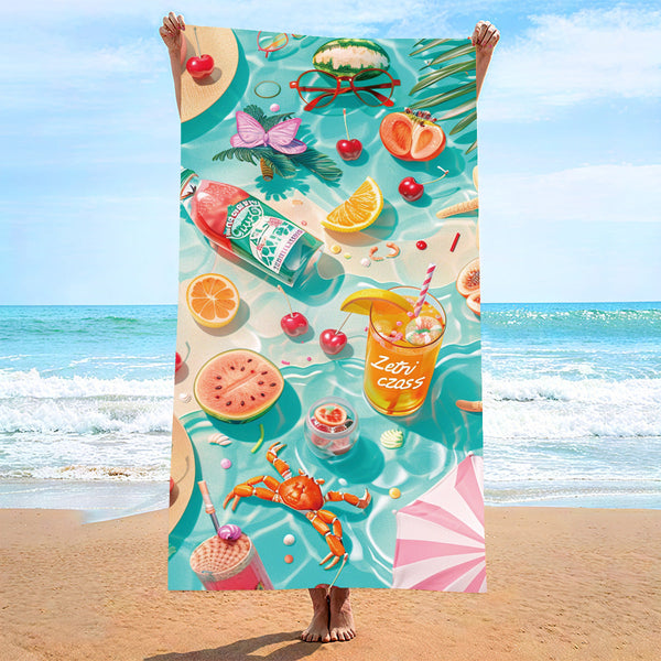 Elosung 2 Pcs Extra Large Microfiber Double Sided Beach Towel Quick Drying And Portable Stj 003 X16 Towels & Washcloths