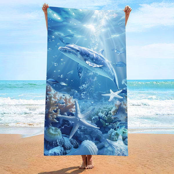 Elosung 2 Pcs Extra Large Microfiber Double Sided Beach Towel Quick Drying And Portable Stj 003 X20 Towels & Washcloths