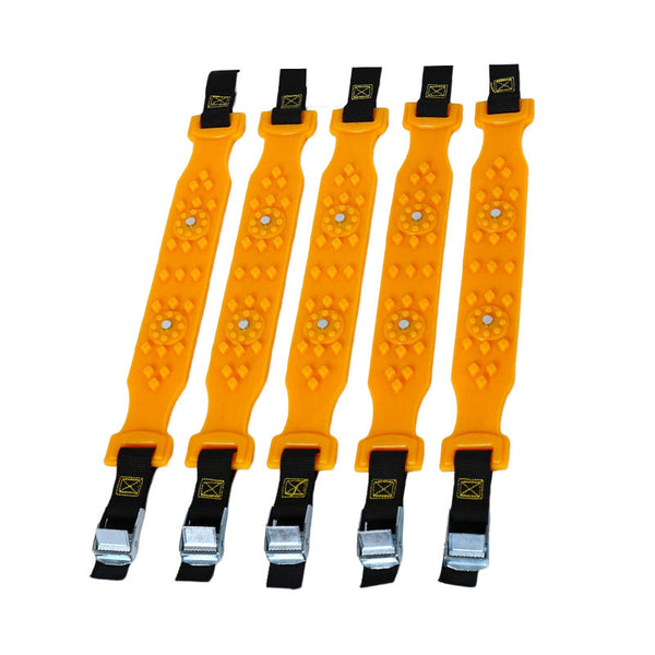 Heavy Duty Universal Car Anti Slip Chains 4 Pack Rubber Tire Traction Mats For Snow And Mud Tyre Accessories