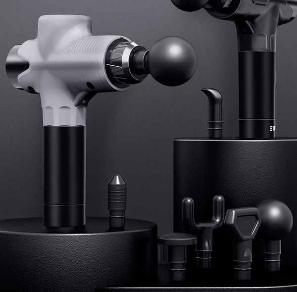 White Portable Mini Massage Gun For Deep Tissue Adjustable Impact Neck Massager With Rechargeable Battery Massagers