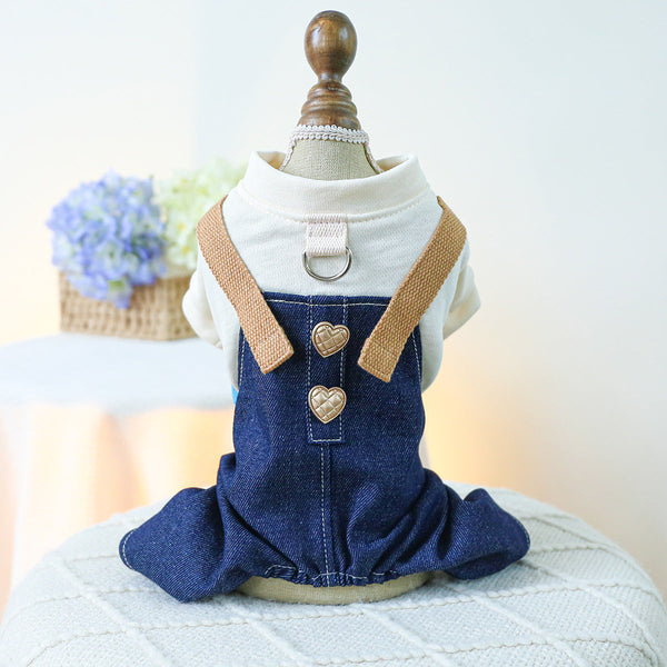 Xs Beige Punk Strappy Pants Cute Four Legged Dog Clothes Spring/Summer Pet Outfit Soft & Breathable Dog Clothing & Shoes