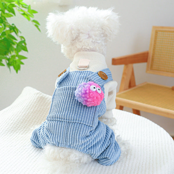 Xs Genie Cute Four Legged Dog Clothes Spring/Summer Pet Outfit Soft & Breathable Dog Clothing & Shoes