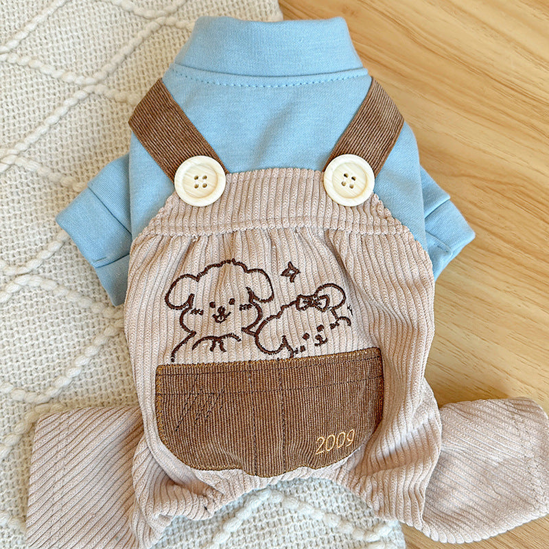 Xs Cute Little Backless Trousers Four Legged Dog Clothes Spring/Summer Pet Outfit Soft & Breathable Dog Clothing & Shoes