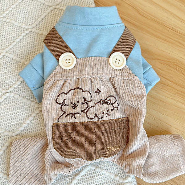 Xs Cute Little Backless Trousers Four Legged Dog Clothes Spring/Summer Pet Outfit Soft & Breathable Dog Clothing & Shoes