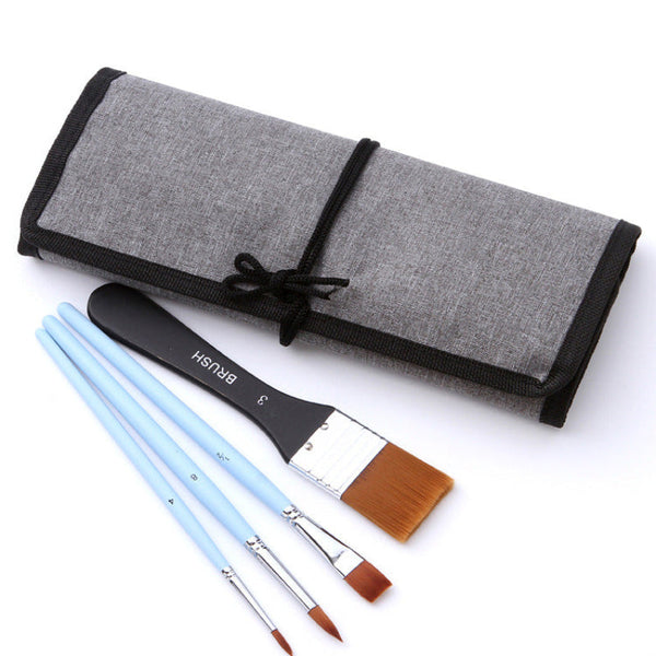 Light Blue 18 Piece Multi Purpose Nylon Hair Watercolor Brush Set Professional Painting Tools For Artists Artists Brushes