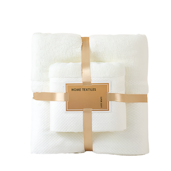 Beige Soft And Absorbent Towel Set Wrap Bath For Ultimate Comfort 140*70Cm Face 75*35Cm Towels & Washcloths