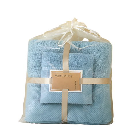 Blue Soft And Absorbent Towel Set Wrap Bath For Ultimate Comfort Towels & Washcloths