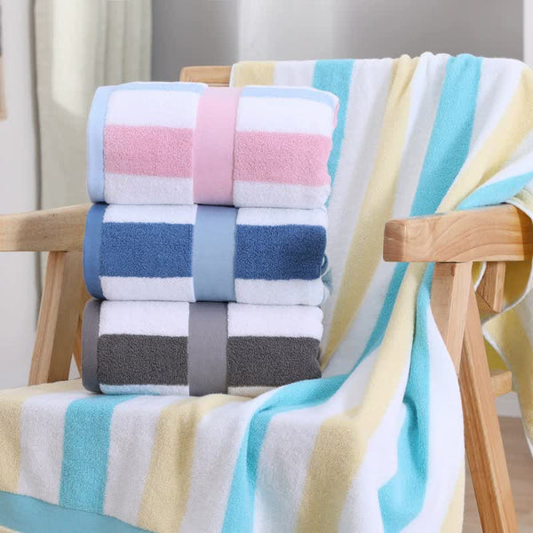 Grey Ultra Absorbent Long Fiber Cotton Large Bath Towel Perfect For Home Hotel And Beauty Salons 140Cm*70Cm Towels & Washcloths