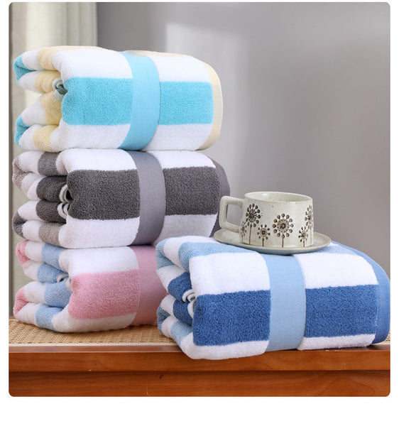 Grey Ultra Absorbent Long Fiber Cotton Large Bath Towel Perfect For Home Hotel And Beauty Salons 140Cm*70Cm Towels & Washcloths